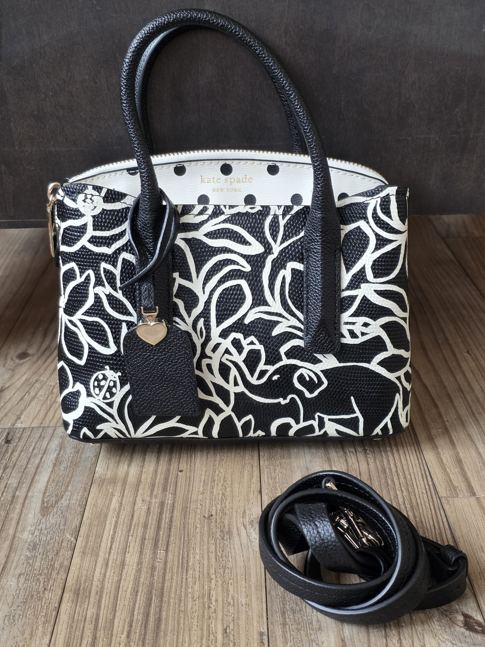 Kate Spade New York Margaux Embossed Scribble Flora Mini Satchel
